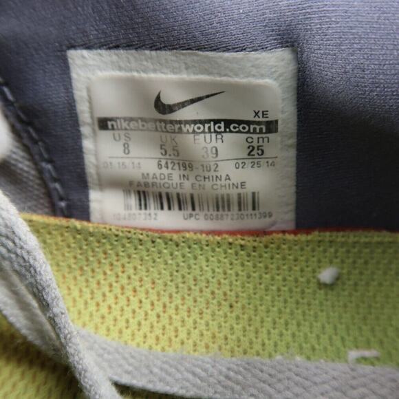 Nike Shoes Womens 8 Athletic Trainers Free 5.0 Sport Running Active Comfort Grey - Picture 10 of 14